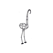 Plameniak 900 x 500 x 2050